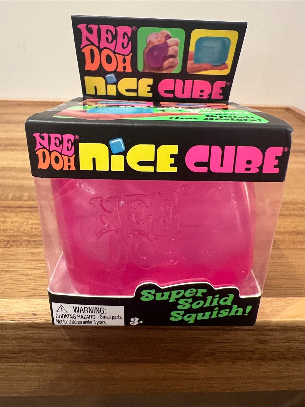 🔥🩷Viral! NeeDoh Nice Cube Super Solid Squishy - Pink 🩷New & Authentic ✨